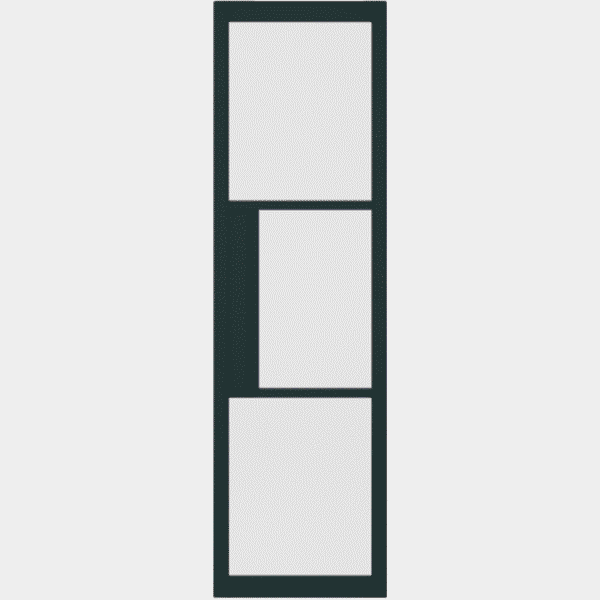 Black Tribeca Sidelight with Lock Block - Image 2