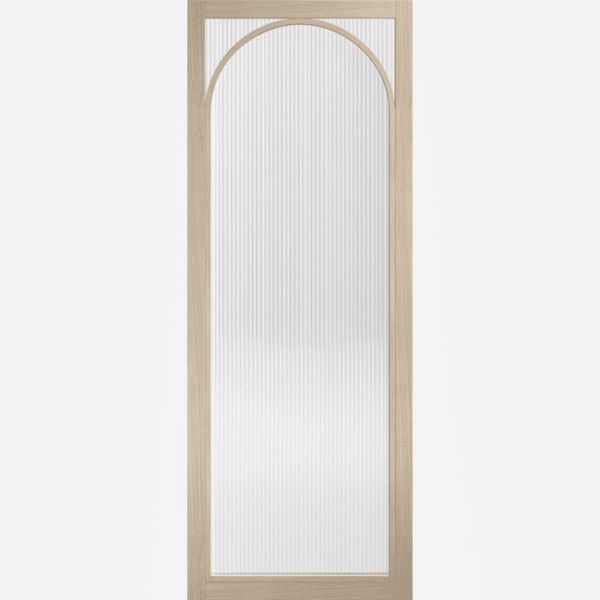 Blonde Oak Melrose Reeded Glazed