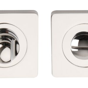 Square profile bathroom turn and release