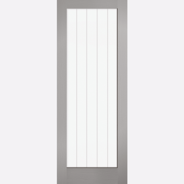 Grey Moulded Textured Vertical Glazed 1L