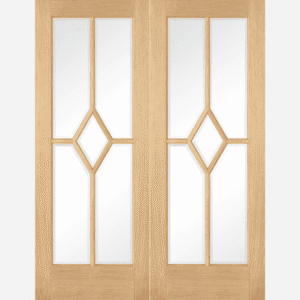 Oak Reims Glazed Pair