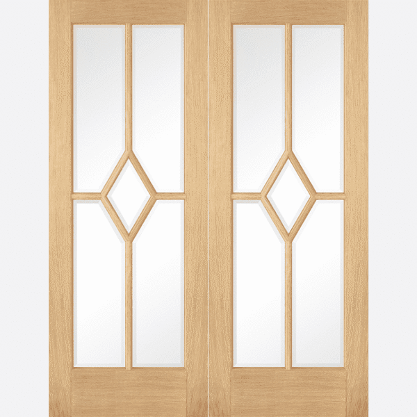 Oak Reims Glazed Pair