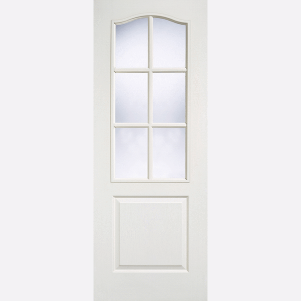 White Moulded Classical 6L Glazed