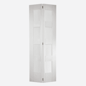 White Shaker Glazed 4L Bi-Fold