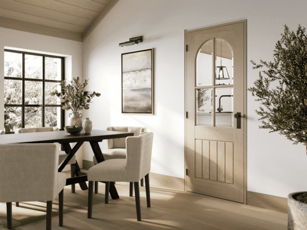 Blonde Oak Mexicano Arched Square Top Glazed - Image 2