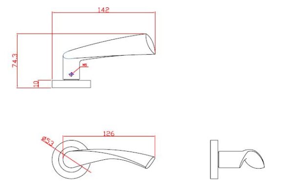 Flex lever on round rose handles and door packs - Image 2