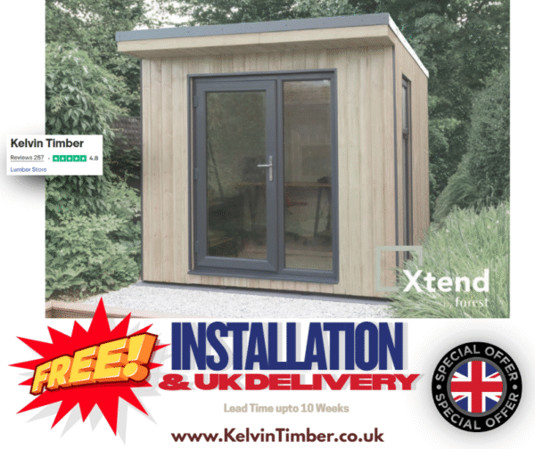 Insulated Garden Building Xtend 2.5 Forest Garden