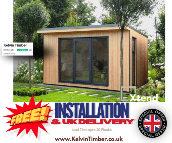 Insulated Garden Building Xtend 4.0 Forest Garden