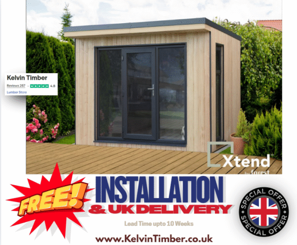 Insulated Garden Building Xtend 3.0 Forest Garden
