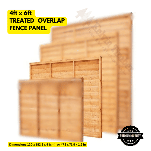 SUPERIOR OVERLAP FENCE PANEL 4ft by 6ft